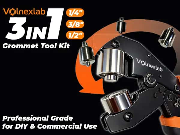 VOLNEXLAB 3-in-1 grommet tool kit