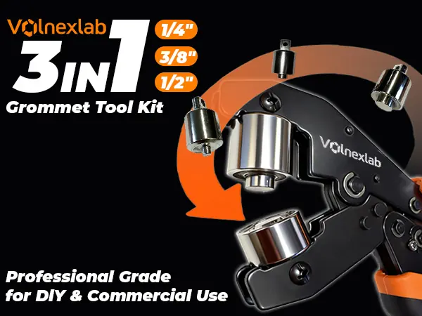 VOLNEXLAB 3-in-1 grommet tool kit